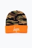 Hype Orange Jungle Camo Beanie
