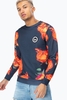 Hype Orange Rose Mens Crew Neck Size Medium