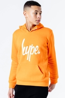 HYPE ORANGE SCRIPT KIDS PULLOVER HOODIE
