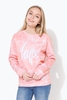 Hype Peach Coral Pool Script Kids Crew Neck Size 3-4