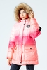 Hype Peach Fade Kids Explorer Jacket Size 14Y