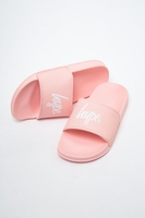 HYPE PINK SCRIPT KIDS SLIDERS