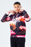 HYPE RED LIGHTNING KIDS HOODIE