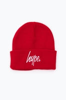 Hype Red Script Beanie Hat