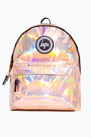 HYPE ROSE GOLD HOLOGRAPHIC BACKPACK
