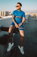 Hype Stripe Mens Blue Shorts Size X-Large