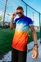 Hype Sundown Fade Script Mens Multi T-Shirt Size X-Large