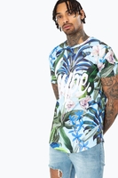 Hype Tropical Script Mens Multi T-Shirt Size Large
