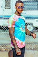 Hype Tye Dye Crest Mens Multi T-Shirt Size 2X-Large