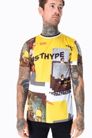 Hype Warped History Mens Multi T-Shirt Size Small