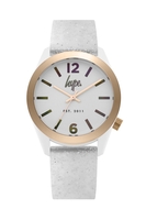 Hype White Glitter Kids Watch