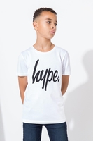 HYPE WHITE SCRIPT KIDS T-SHIRT