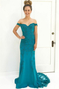 Charming Off-the-Shoulder Appliques Sleeveless Beading Floor-Length Prom Dress