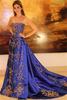 Chic Strapless Applique Sleeveless Long Prom Dress