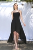 Chic Straps Sleeveless Hi-Lo Party Dress Backless Chiffon Prom Dress