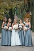 Chic Sweetheart Sleeveless Blue Long Bridesmaid Dresses