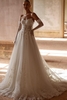 Chic Sweetheart Sleeveless Tulle Aline Wedding Dresses with Lace Appliques