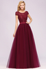 Chiffon Jewel Sleeveless Floor-Length Bridesmaid Dresses with Ruffles