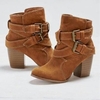 Chunky Heel Daily Buckle Suede Elegant Boot