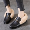 Chunky Heel Round Toe Casual Loafers
