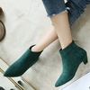 Chunky Heel Zipper Daily Pointed Toe Elegant Boots