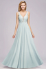 Elegant Chiffon Lace Sleeveless Floor-Length A-Line Bridesmaid Dress with Beadings