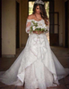 Elegant Long Sleeve Online Lace Appliques Beautiful Princess Off The Shoulder Wedding Dresses