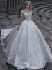 Elegant Long Sleeves Ball Wedding Dresses 2021 Lace Sexy Bridal Gowns