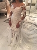 Elegant New Arrival Long Sleeve Mermaid Wedding Dresses Long Train Online Bridal Gowns