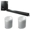 Yamaha MusicCast Bar 400 Soundbar Sub + 2x MusicCast 20 Wireless Speakers - Wht