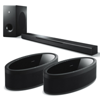 Yamaha MusicCast Bar 400 Soundbar Sub + 2x MusicCast 50 Wireless Speakers - Blk