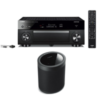 Yamaha RXA1080 7.2 Ch AV Receiver with MusicCast 20 Wireless Speaker - Black