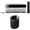 Yamaha RXA1080 Aventage 7.2 Ch AV Receiver Titanium with MusicCast 20 Wireless Speaker - Black