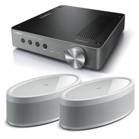 Yamaha WXA-50 Wireless Amplifier with 2x MusicCast 50 Wireless Speakers - White