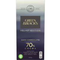 70% Dark Chocolate 90g Bar (Box of 18)