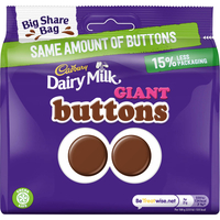 Dairy Milk Giant Buttons Bag 240g