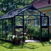 Anthracite & Black Premium Greenhouse & Base - 4.39m x 2.96m