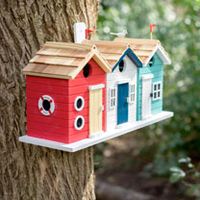 Beach Hut Birdhouse