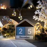 Block Calendar - Blue/Grey