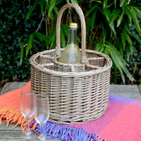 Bottle Holder and Wine Glass Basket