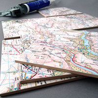 Ceramic Map Tiles - Landranger 15 x 15cm