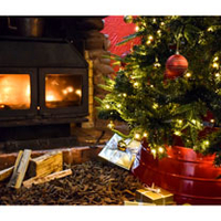 Christmas Tree Skirt Metal - Gold