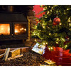 Christmas Tree Skirt Metal - Red