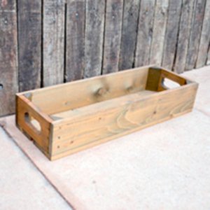 Crate 1 slat - 53 x 18 x 9cm Woodstain