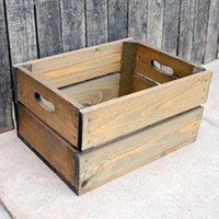 Crate 2 Slats - 26.5 x 36 x 19cm Sweet Pea Pink
