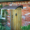 Door Canopy Black Grey Cover - 1m