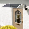 Door Canopy White Grey Cover - 1m