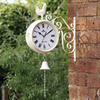 Dual Sided Cockerel Clock & Bell