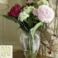 Elegant Peony and Viburnum - Luxury Silk Range