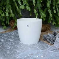 Elho Round White Pot 18cm